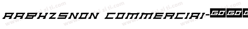 AaBHZSNon CommerciaI字体转换
